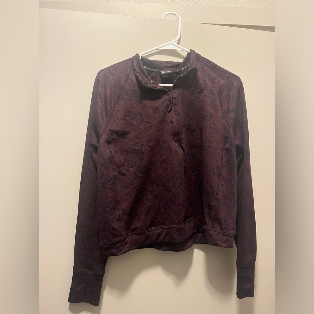Active wear, purple half zip up